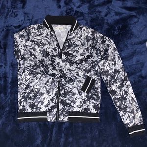 Black & White Bomber Jacket